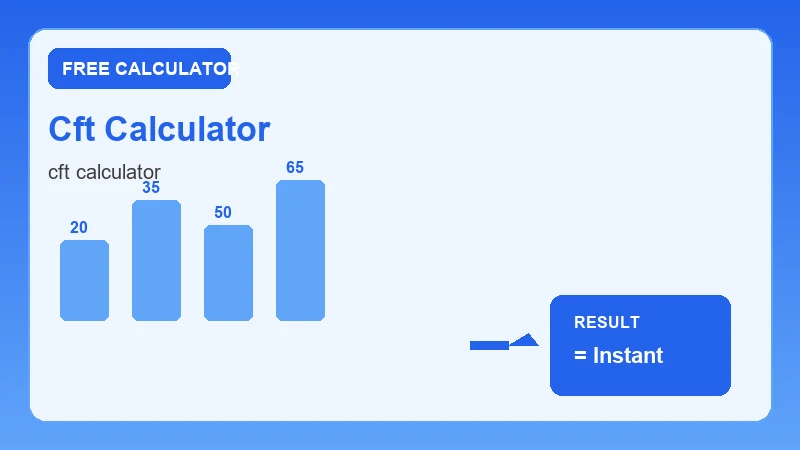 Cft Calculator — step-by-step calculator workflow and results (CalcHubly infographic)